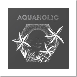 Aquaholic : Tropical design Posters and Art